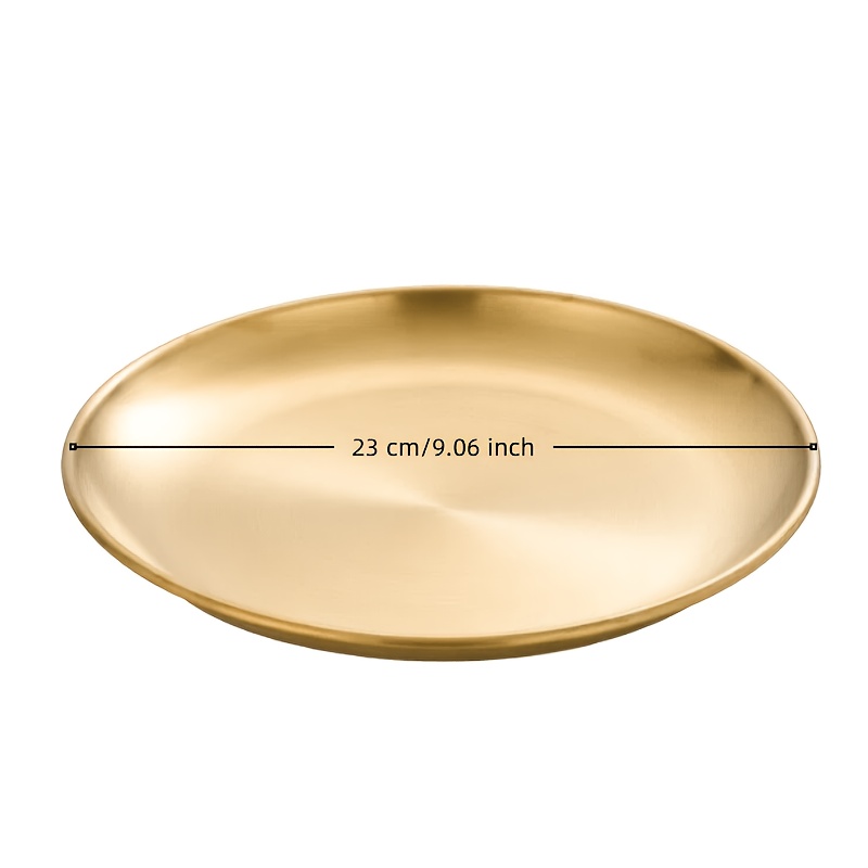 TEMU 1pc Bathroom Tray, Toiletries Storage Tray, Stainless Steel Tray, Bath Products Tray, Suitable For Bathroom Sink - Vanity And Other , Bathroom