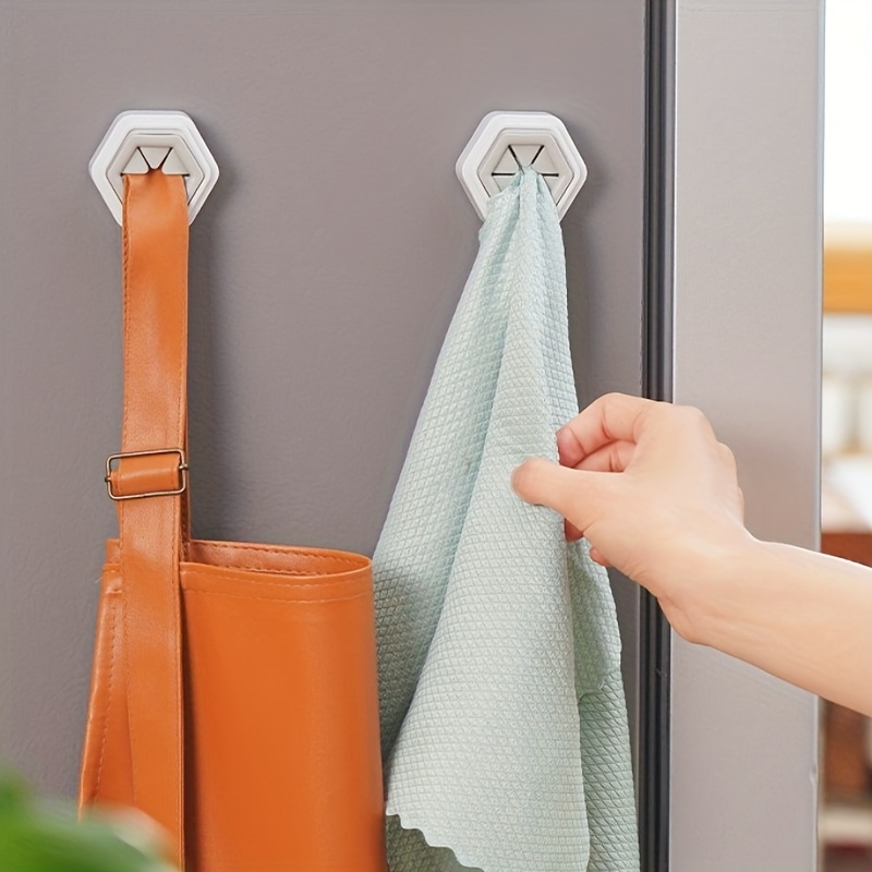 Hand Towel Kids Bathroom Hooks Set Of Non-Perforated Towel Holders