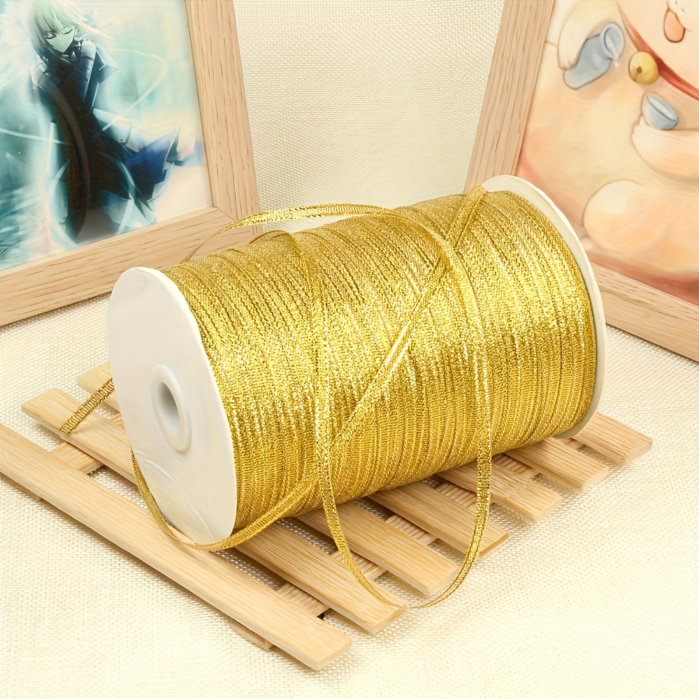 TEMU Ruban à paillettes de 20 - Rouleau de ruban de satin fin et brillant pour emballage cadeau, décorations de fête, ballons, fleurs, artisanat,