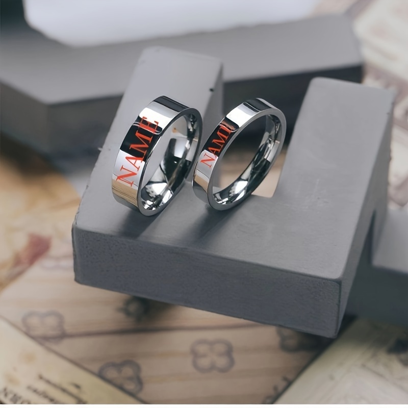 

Customized Letter Ring For Men And Women, Personalized Products