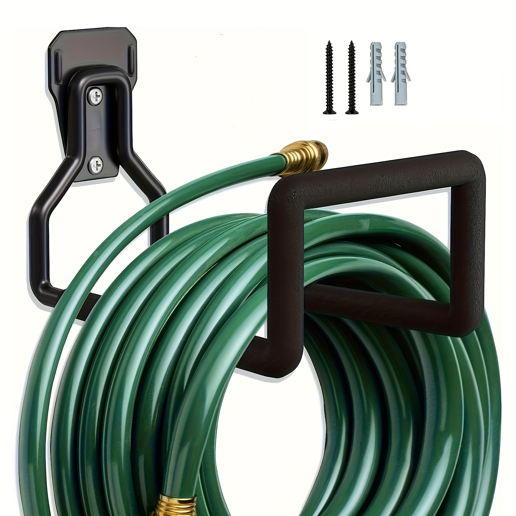 TEMU -duty Rust- Hose - Sturdy Wall Rack , -saving , And 4 Included For & Garages ()