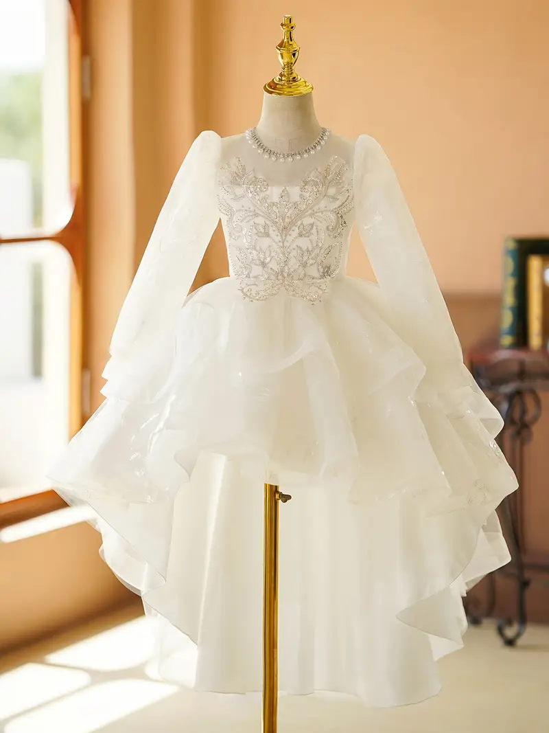 princess dress 10 12 Teens Girls Princess Dress Children Evening Party Dress Flower Girls Wedding Gown Kids Dresses For Girls Costume 8 10 12 14 Year