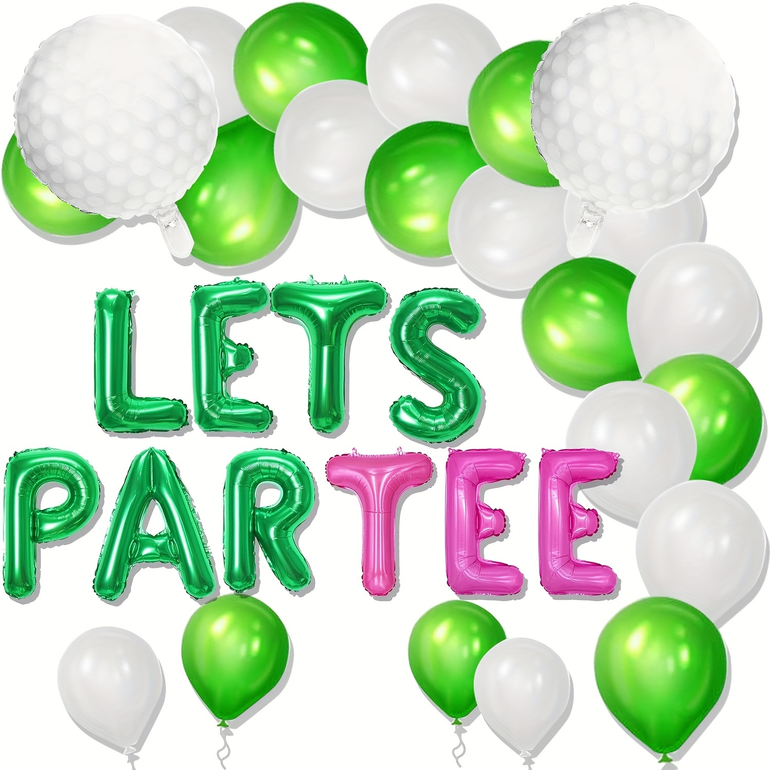 

Jevenis 23 Pcs Lets Balloons Lets Golf Decoration Lets Banner Lets Sign Decoration Golf Garland Golf Balloons