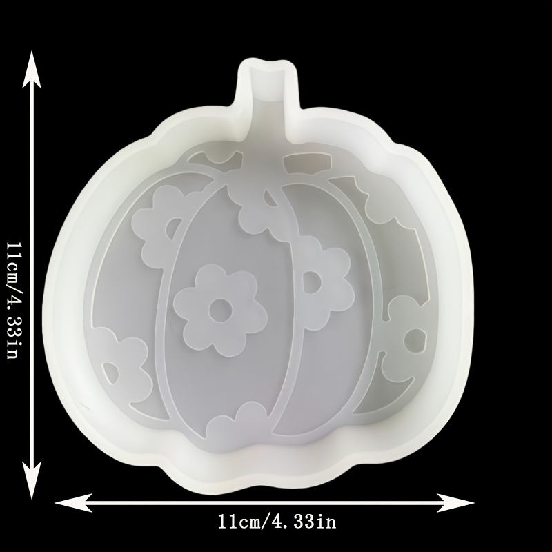 TEMU 1pc Flower Pumpkin Shaped Car Air Freshener Silicone Mold, Resin Silicone Mold
