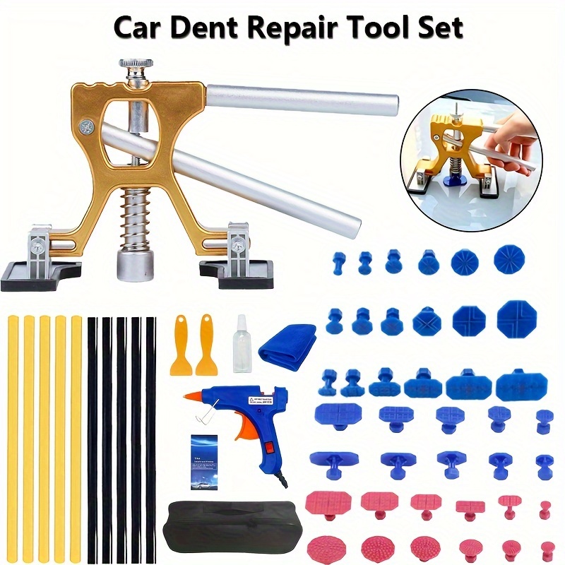 

58pcs Auto Body Dent Repair Kit Puller For Auto Body Dent Removal Dent And Deep Dent Removal Includes Us Plug Glue