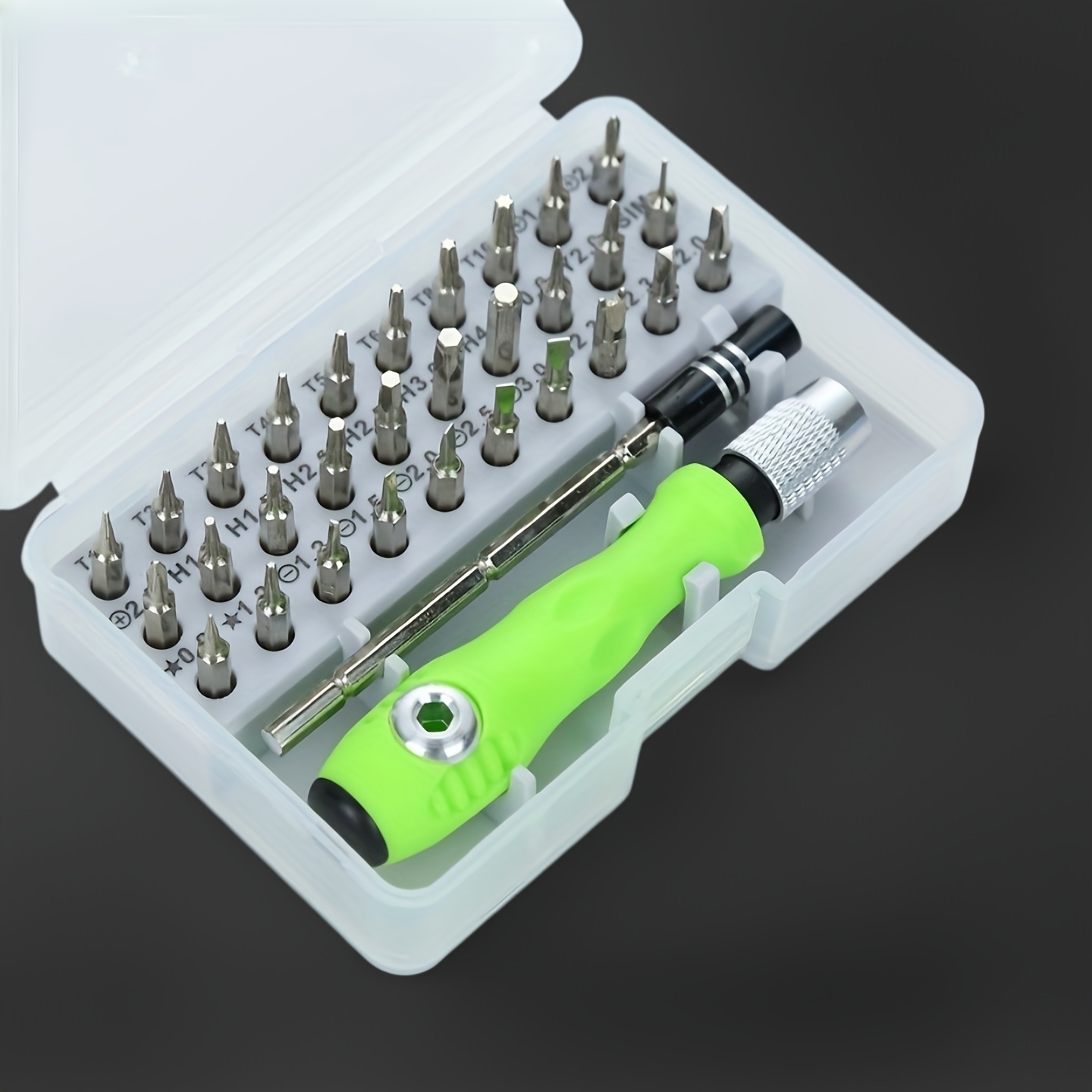TEMU Agashe 32-in-1 Multifunctional Precision Screwdriver Set With Magnetic Tips - Mini Magnetic Phillips & Hex Suitable For Repairing Smartphones,