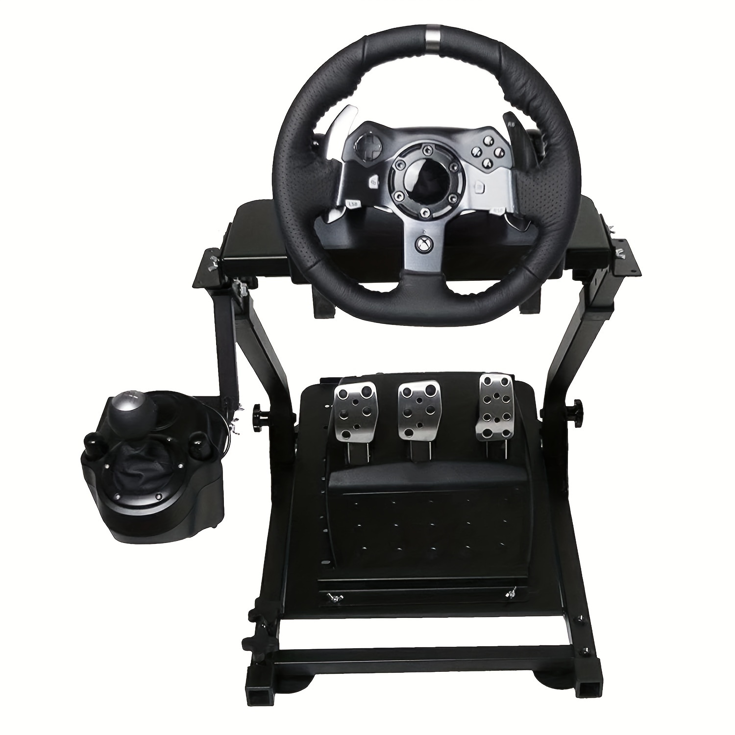     racing wheel stand height adjustable driving simulator cockpit compatible with  25 g27 g29   gaming cockpit