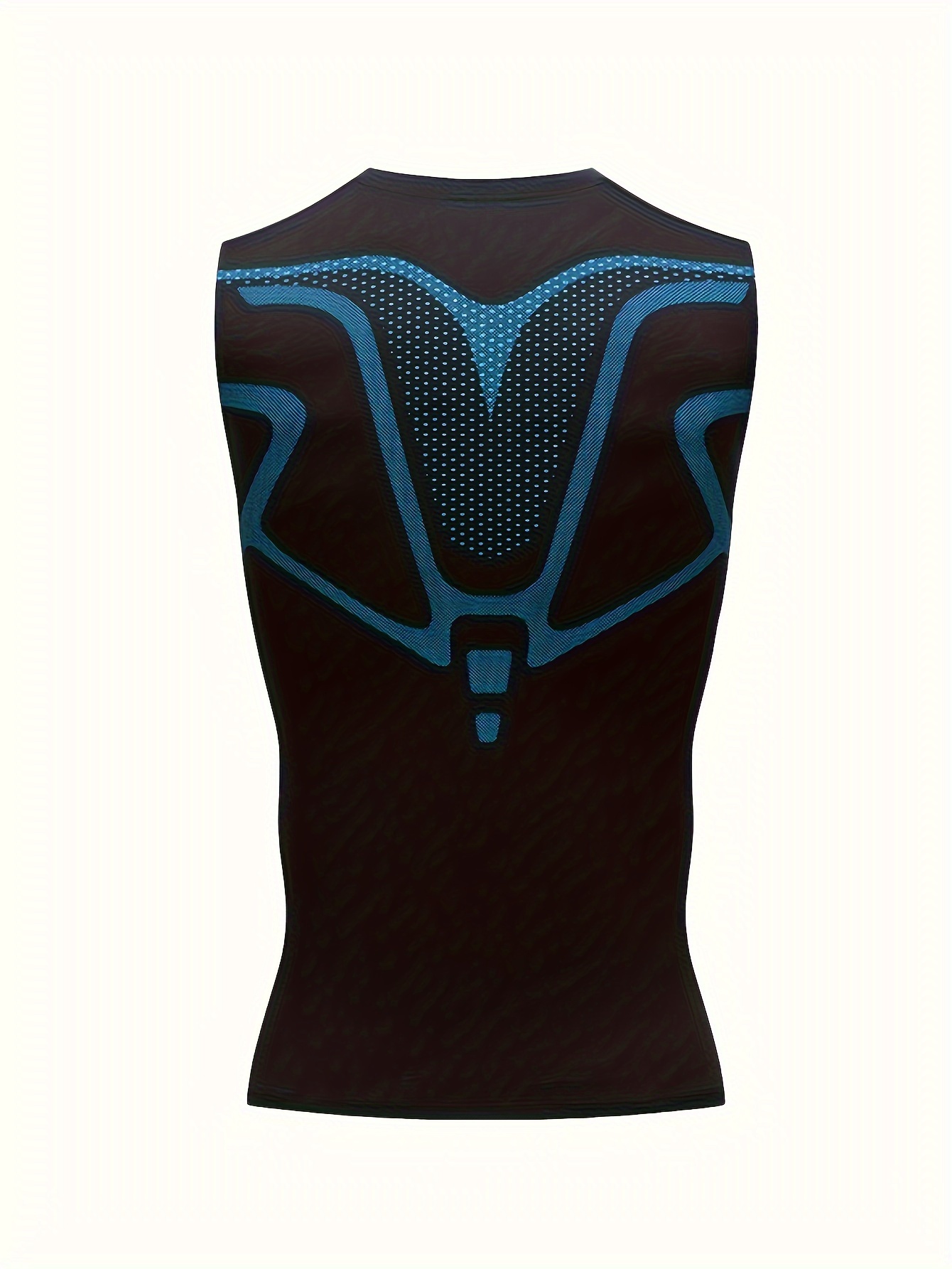 Men's Quick-Dry Moisture-Wicking Workout Tank Top - Breathable Sleeveless Athletic Shirt with Geometric Print, Tight-Fit for Running, Gym & Training - Lightweight Stretch Fabric, Workout Shirts