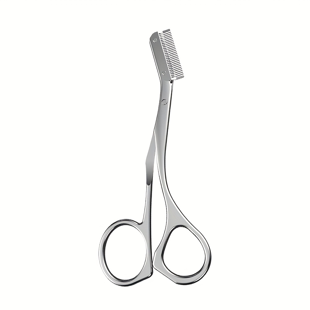 E-shop J·FOCUS Patentierte High-End Edelstahl Augenbrauenschere mit integrierter , Hochharte Scharfe Klingen, Ergonomisches Design,