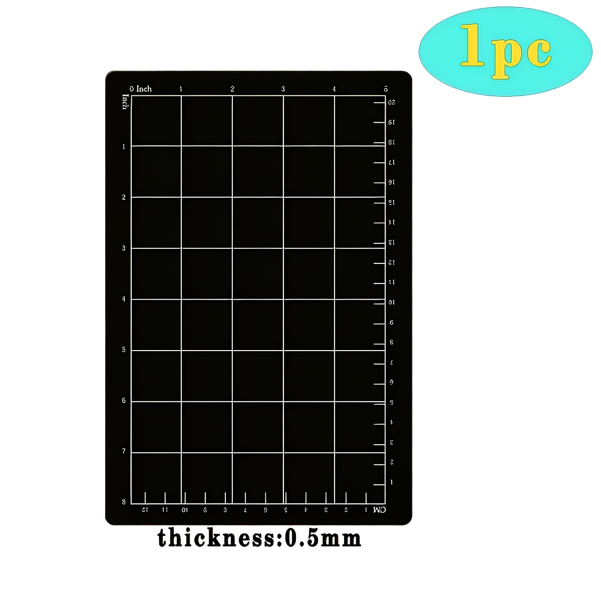 TEMU Tapis de découpe magnétique à motif quadrillé, adapté aux machines de découpe à matrice et compatible avec les découpeuses manuelles. Les tapis