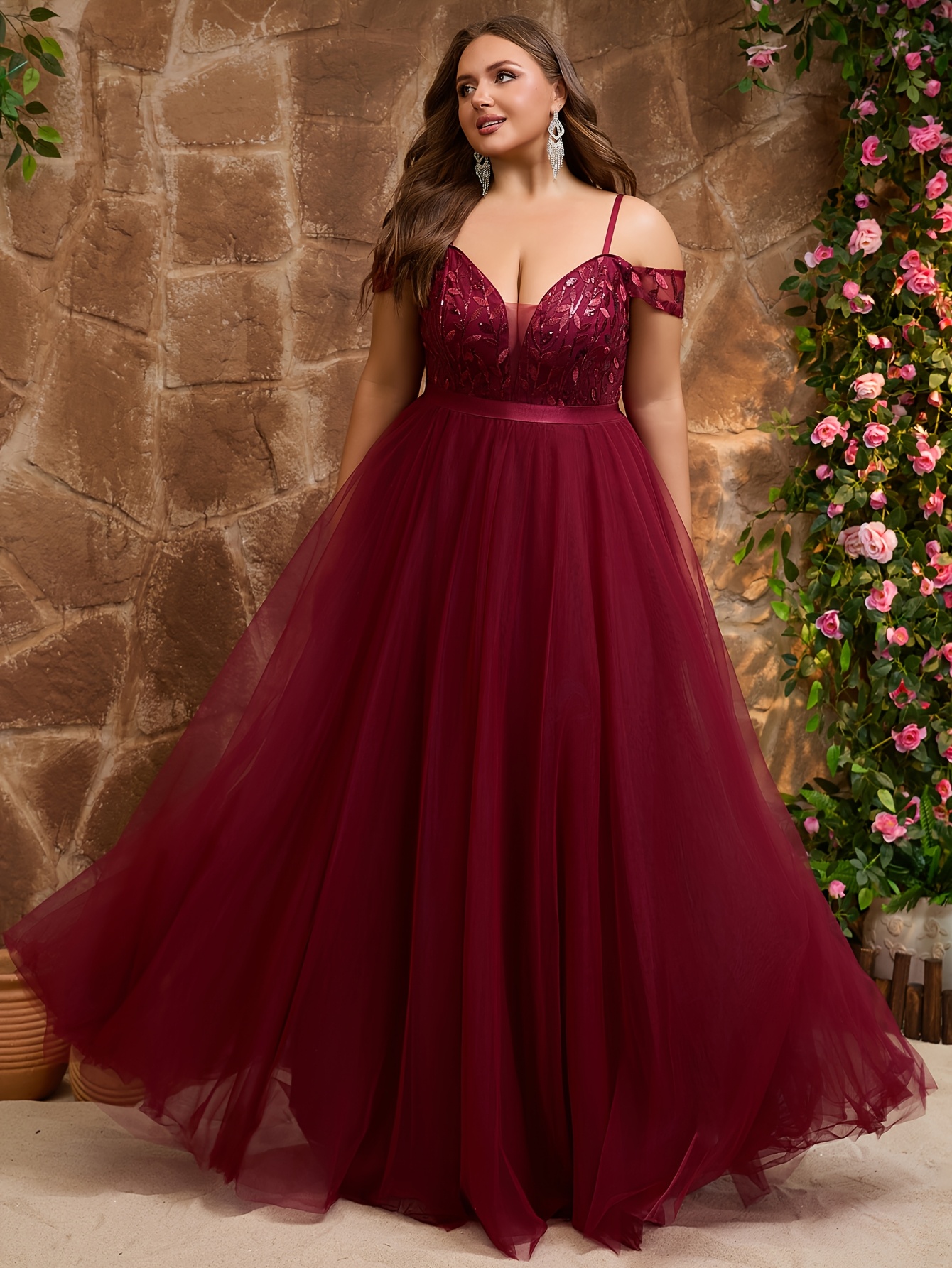 white christmas dresses Valeria Midi Dress – Curvy Girl Styles Boutique main image 0