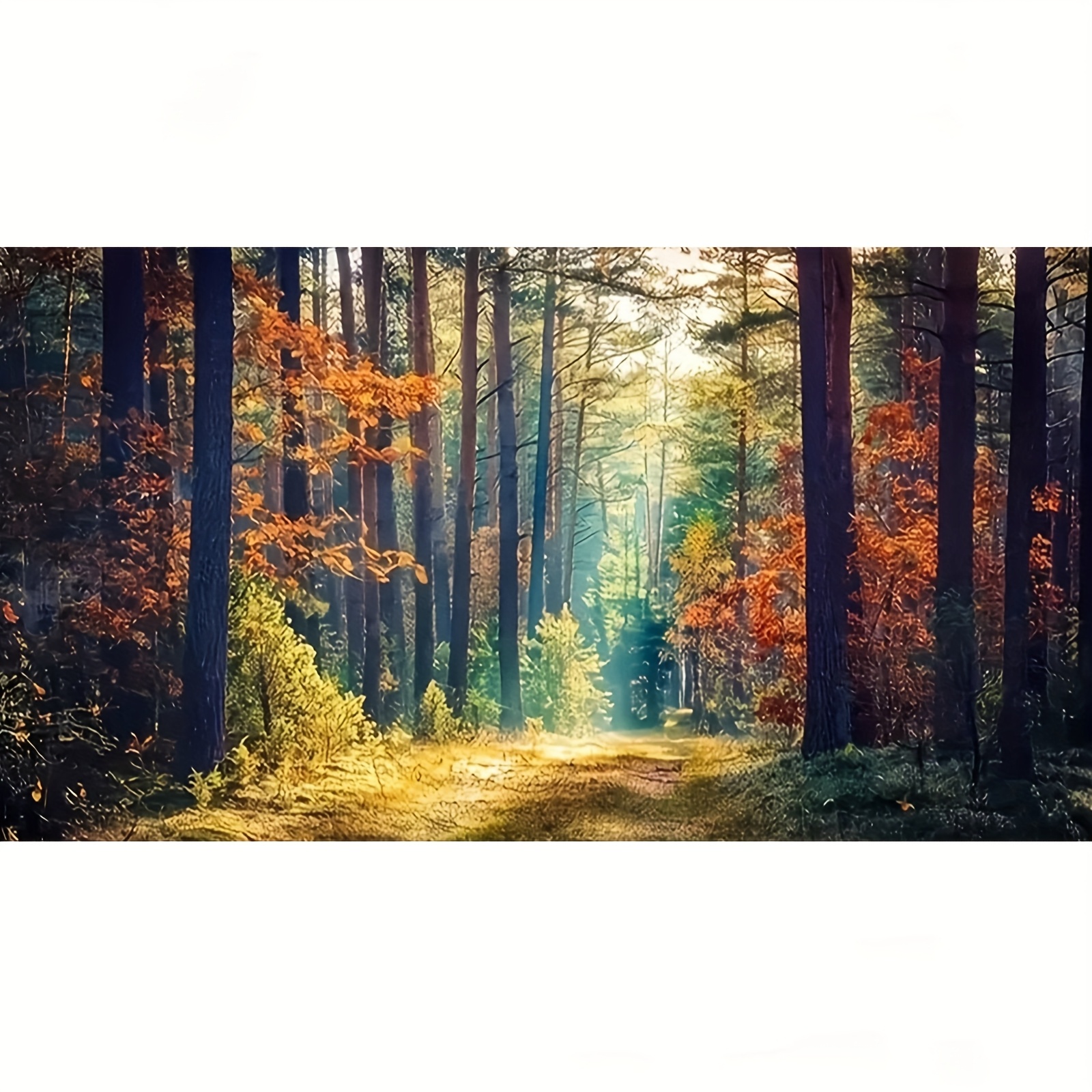 TEMU Large Size Landscape Cross Stitch Kit, Diy High-quality Art Needlework Set, 11ct Embroidery Fabric Painting Craft, Ideal Handmade Gift For Home
