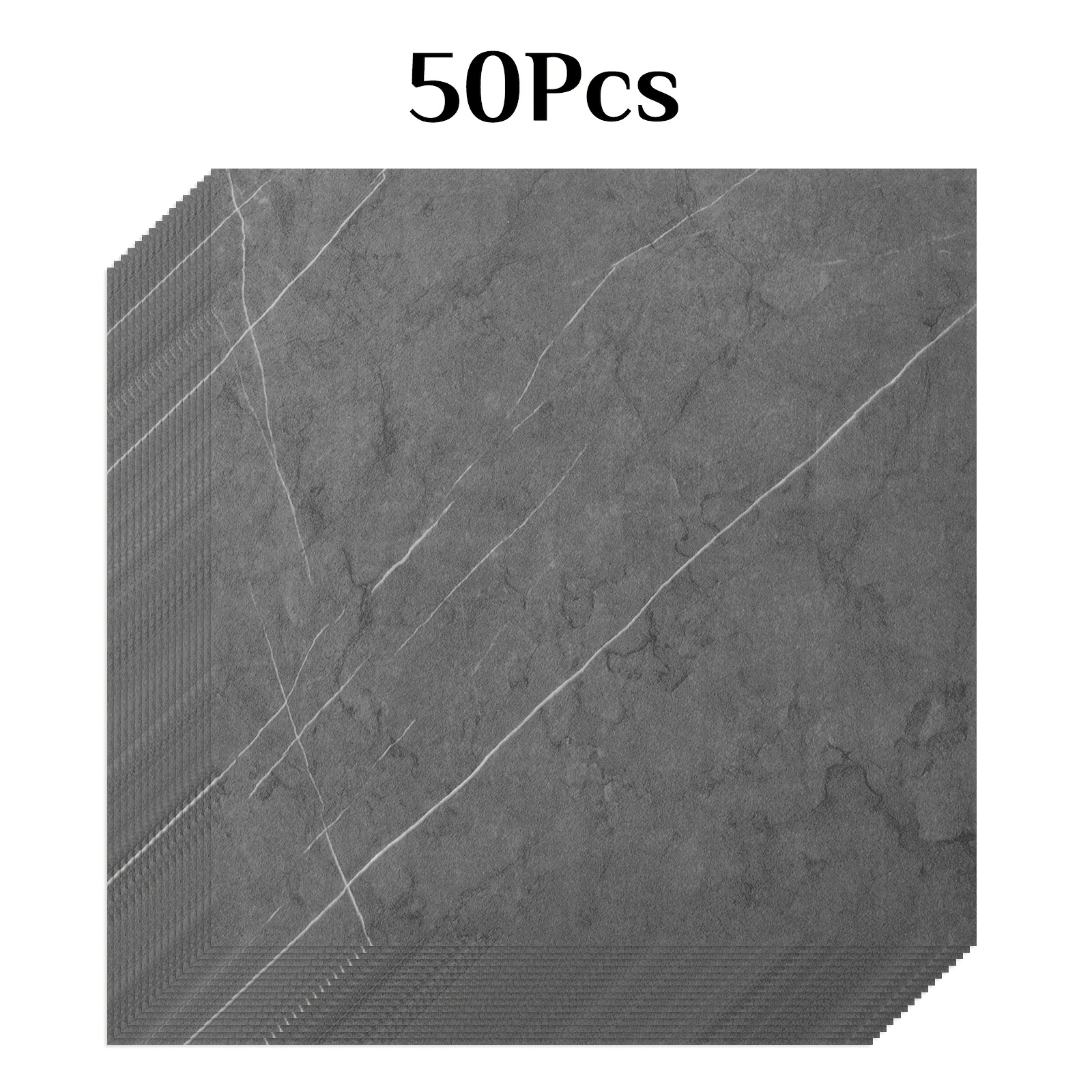 50pcs 3d Marble Design Self-adhesive Wall Stickers, Peel And Stick Wall Tile Wallpaper, Install And Cut, Decoration For Living Area Kitchen Backsplashes Bathrooms Home Interior
