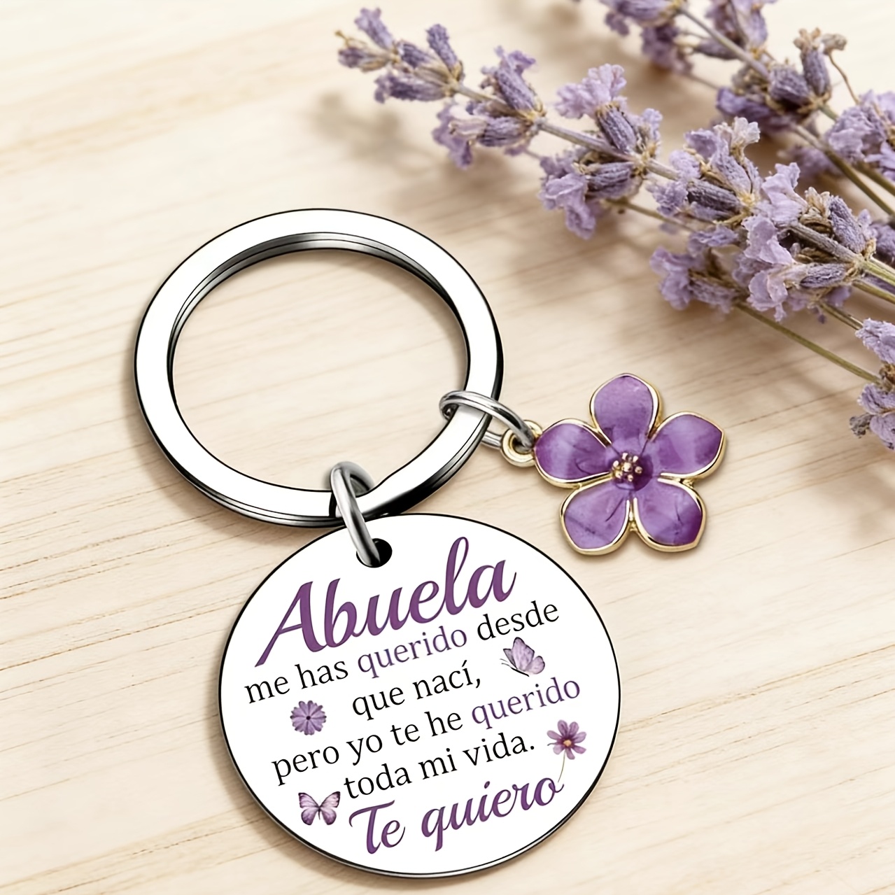 TEMU Un Regalo de Agradecimiento: un Llavero de Acero Inoxidable para , para de la , o Acción de Gracias, Navidad, Llavero para Mujeres