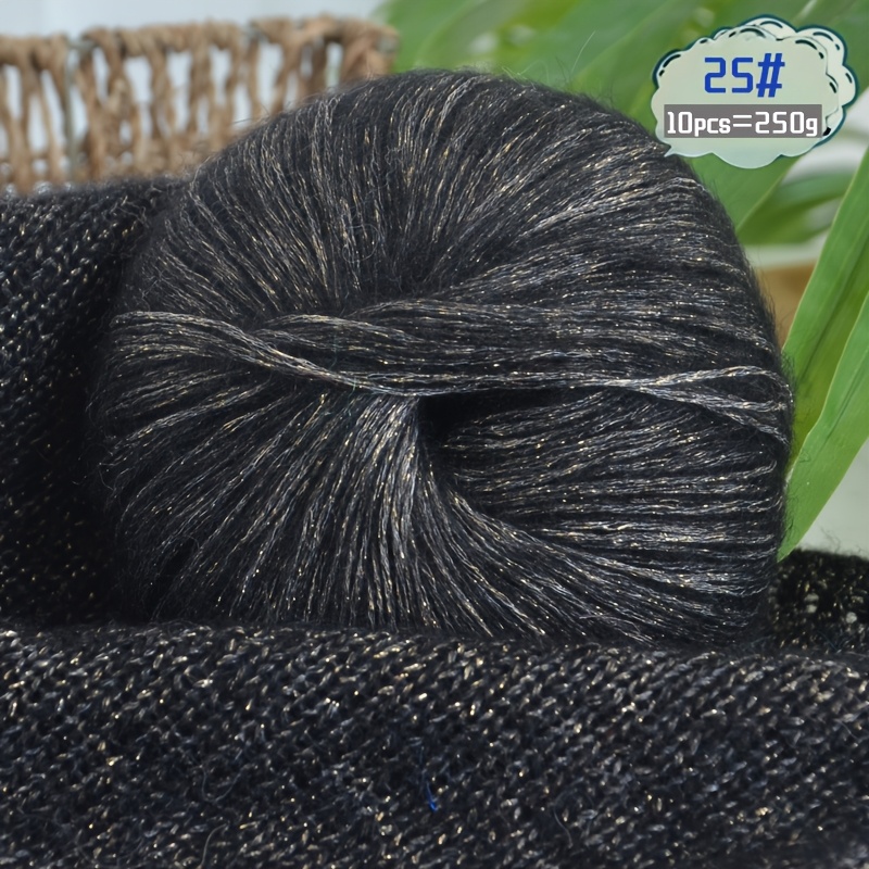 E-shop 250G Große Tüte mit bunten goldenen Zwiebeln, glänzendem Woll--Garn, handgewebten Materialien, handgemachte Geschenke, gestrickte modische
