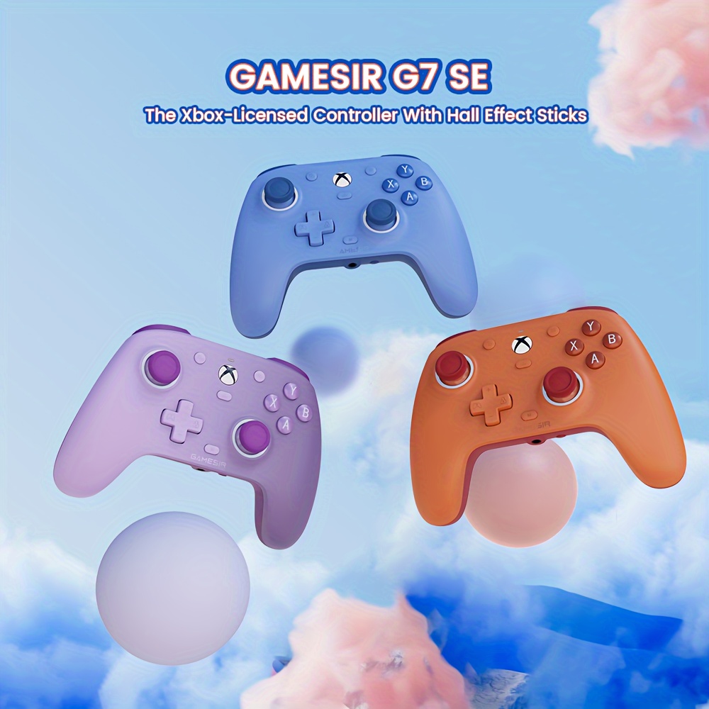 

Gamesir G7 Se Wired Controller For Xbox Series S X, Xbox 1 Pc With Hall Effect Availiable In Blue Orange Purple Ways For Christmas Gift Gift