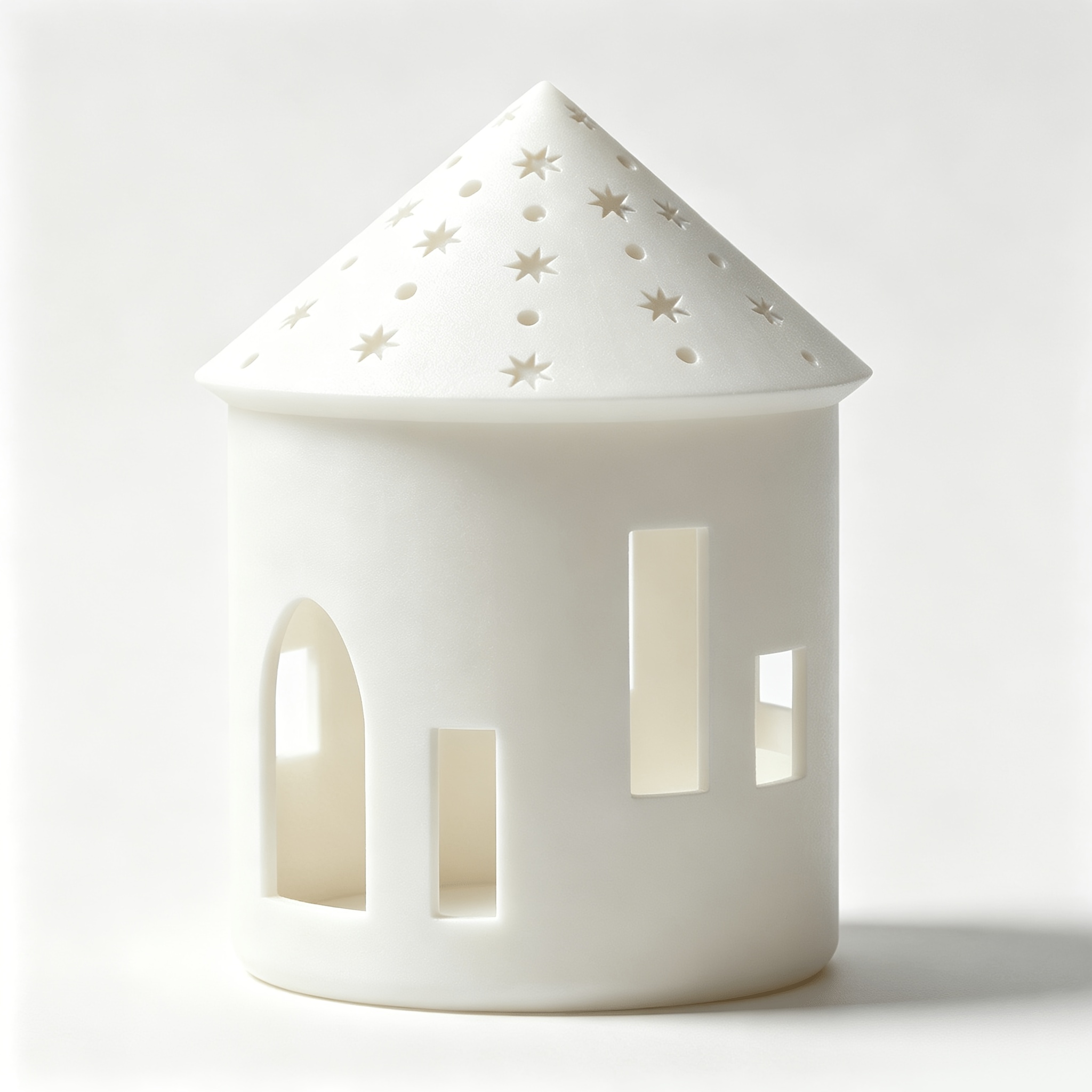 TEMU A Stylish 3d-printed -shaped Candle Holder Decoration, A Unique Creative Gift, Multifunctional Desktop Ornament, Modern Decoration For Living
