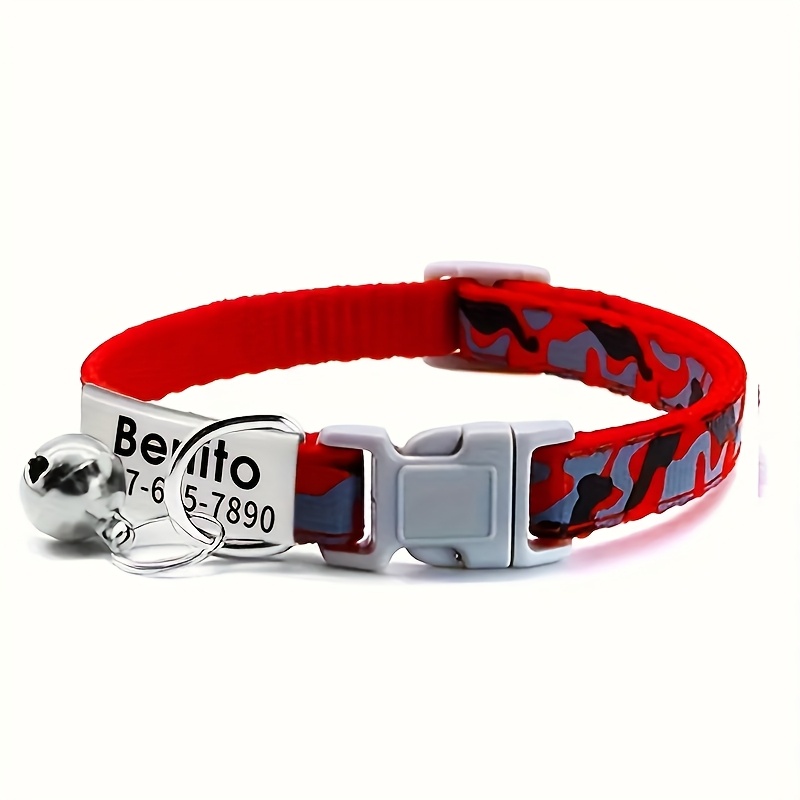 Customizable Leopard Print Dog Collar with ID Tag