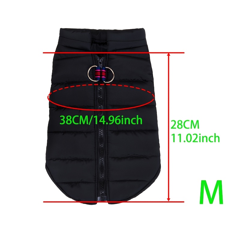 Dog Jacket Vest Winter Dog Clothes With D-ring Warm Puppy Clothing For Small Dogs Cats Waistcoat French Bulldog Chihuahua Coat