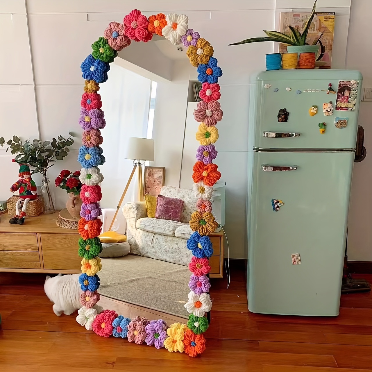 Crochet Flower Appliques (60 Pcs)