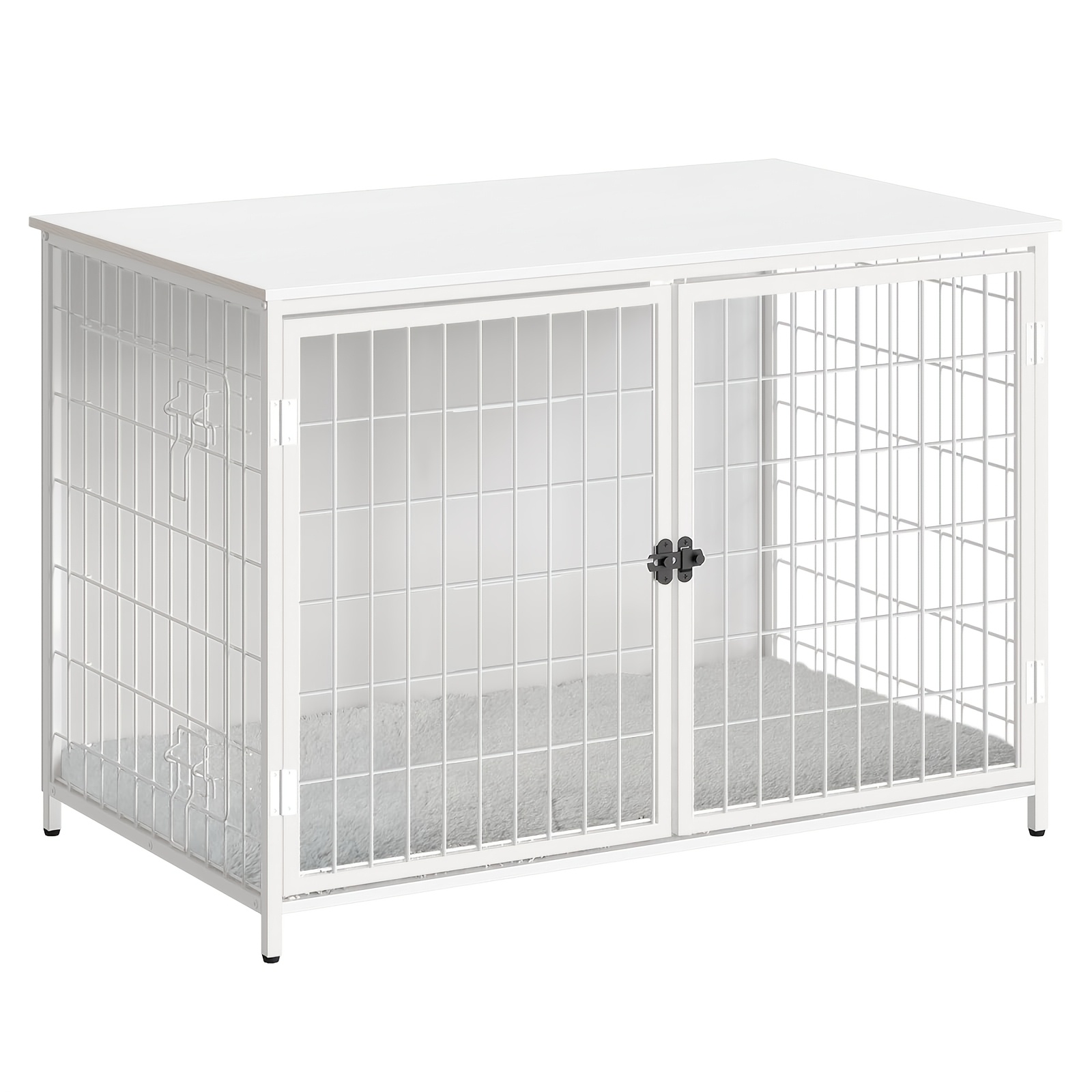 Image of 100cm Long, Dog Crate Furniture, Indoor Wooden Dog House With Cushion, Indoor Dog House Side Table, Heavy-duty Dog Crate Suitable For Small/medium/large Dogs, , 100cm X 60cm X 70cm