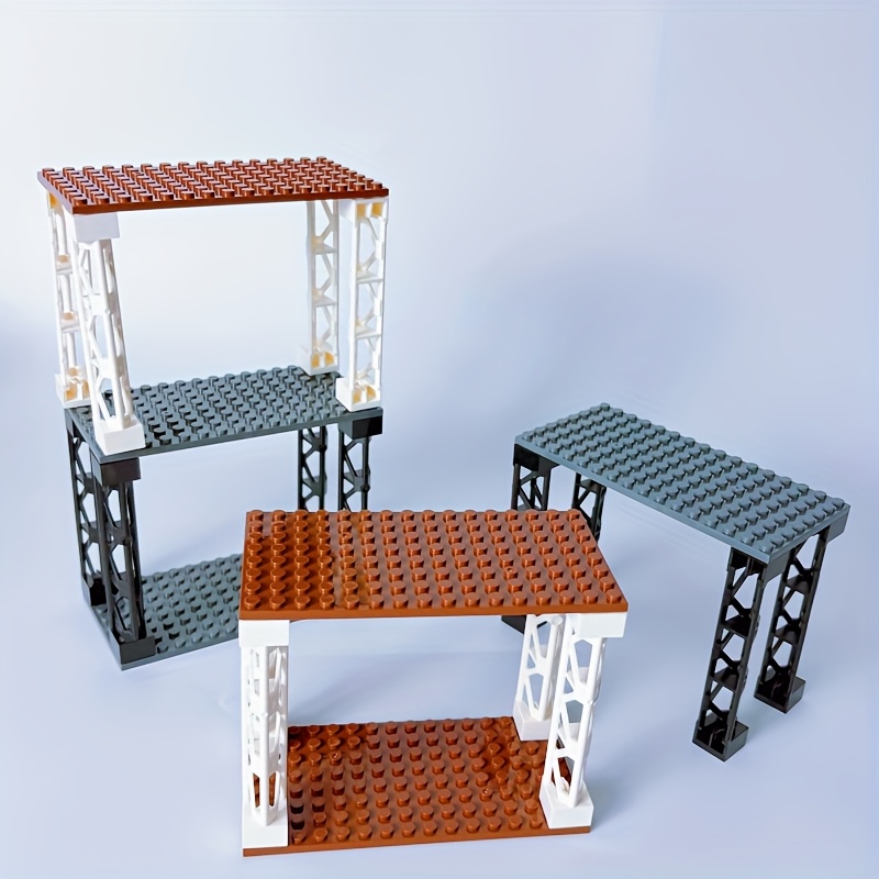 3 Tier Desktop Organizer with Building Blocks Storage Solution