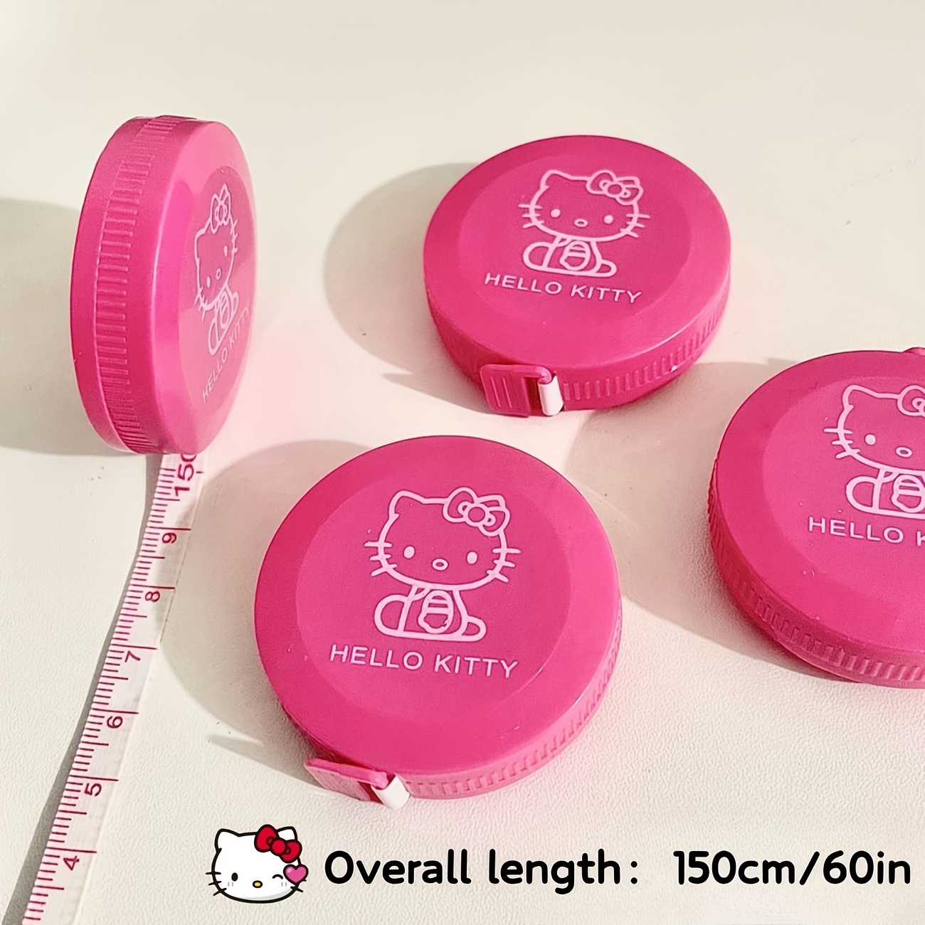 1 Piece Sanrio Portable Measuring Tape with Range of 59 Inches/150 cm, Suitable for Measuring Waist, Bust and Hip Circumference, Ideal as a Home Measuring Tape