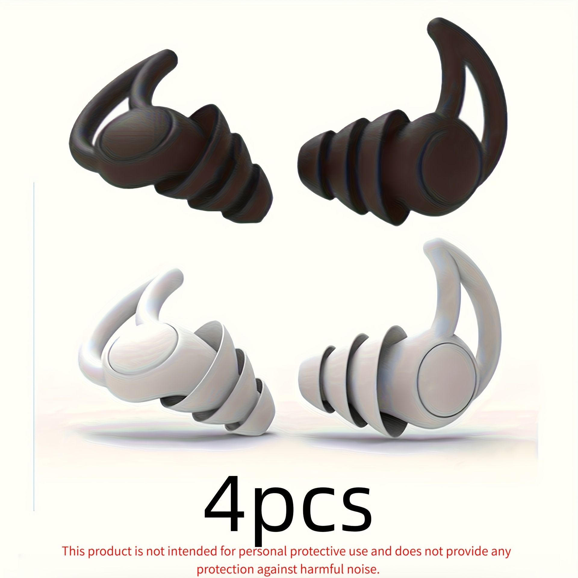 4pcs 4-earplugs For Sleeping, Reusable Earplugs For Sleep, Swimming, Studying