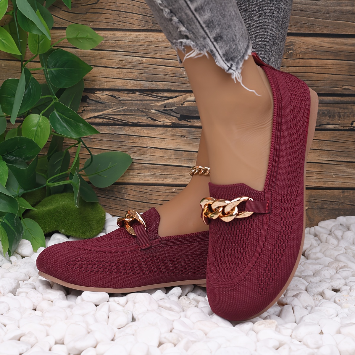 size womens flats breathable comfortable slip on shoes with sparkle detail round toe     for autumn spring details 18