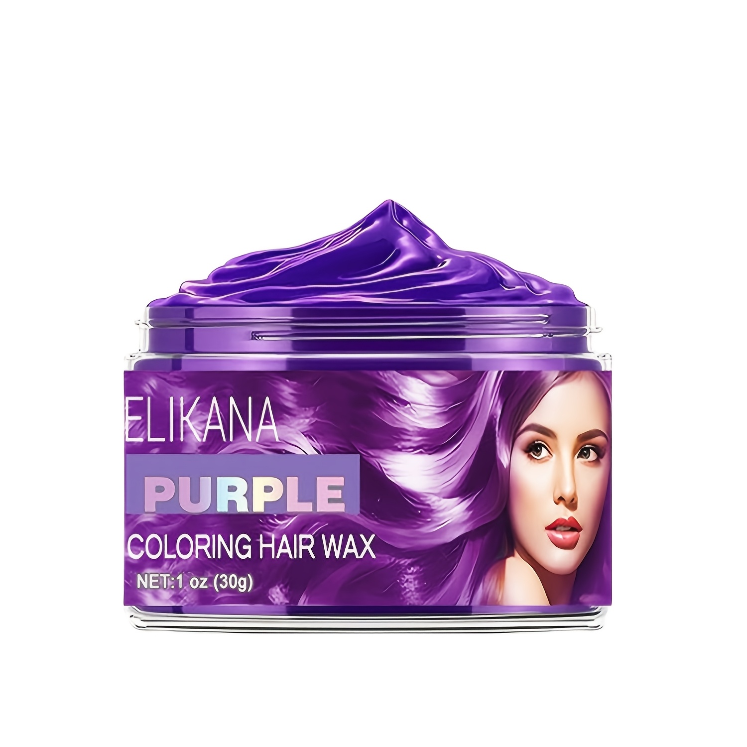Temporary Hair Color Wax, 30g, Disposable Fashion Hair Clay Gray For, Party, Halloween, Christmas (6 Colors)
