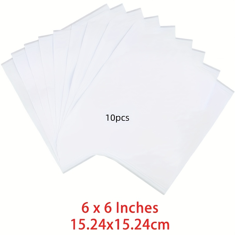 Image of 10pcs Cuttable Clear Double Sided Adhesive Sheets For Pop Cards Making Scrapbooking Crafts Supplies Sticky Sheets
