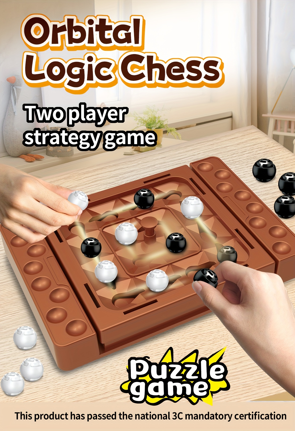 A Logic Board Game Designed to Enhance Logical Thinking And Hand-Eye Coordination, Suitable for Kids Aged 3 And Above. Ideal for Family Gatherings, Parties, And Travel Play. Made from High-Quality Plastic, It Makes a Great Gift for Holidays
