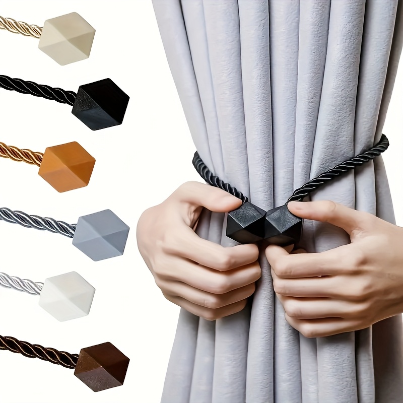 10pcs Magnetic Curtain Tiebacks, No Drilling or Tying Required, Convenient Magnetic Curtain Holdbacks