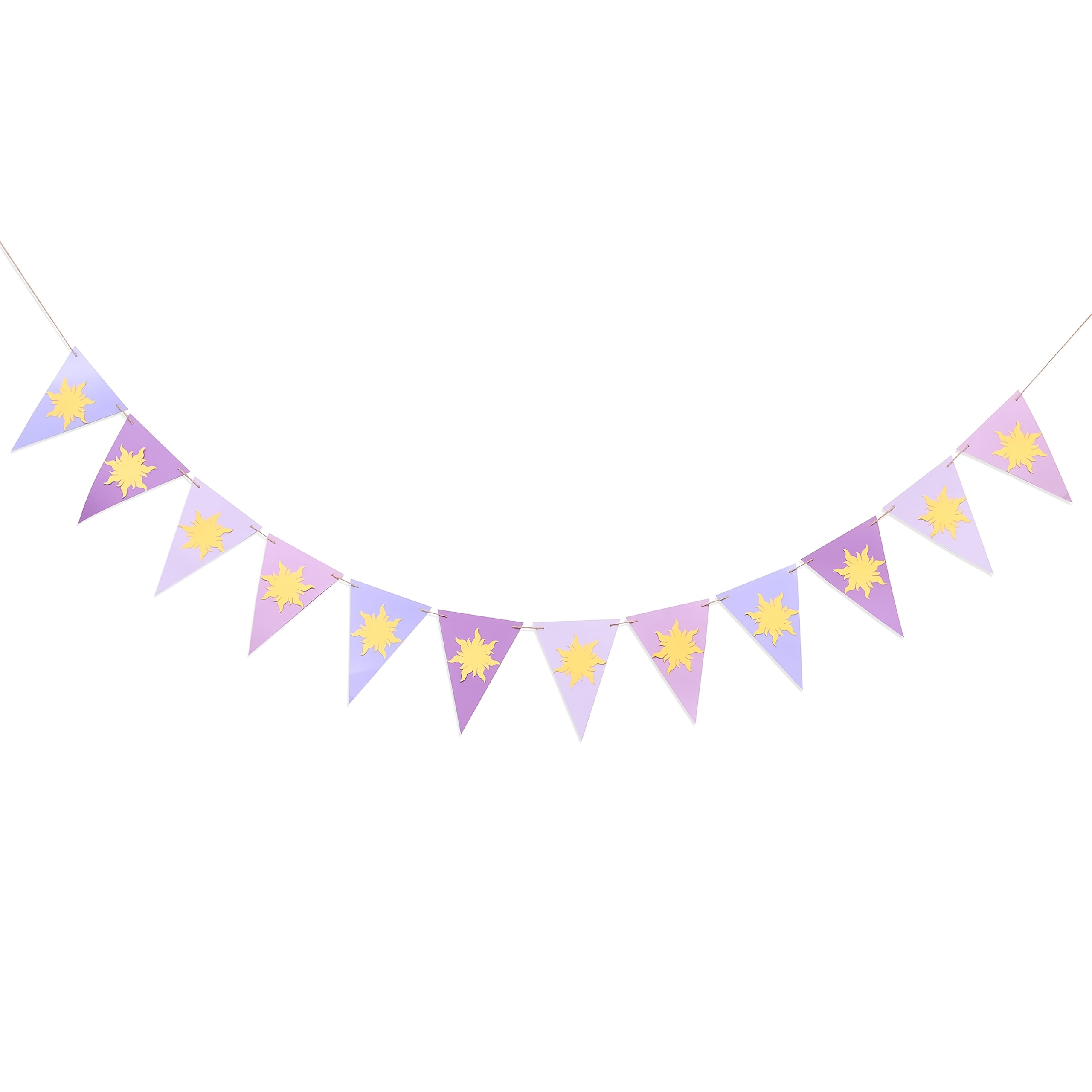 Image of 1pc 1st Birthday High Chair Banner - Purple , Purple Sun Hanging Bunting, Purple Sun Party Decorations, Photo Props, Purple Birthday Decor