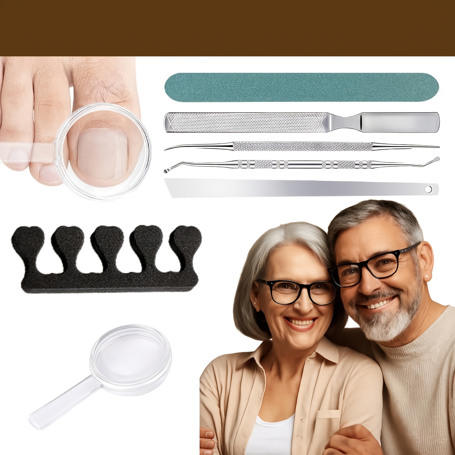 Stainless Steel Pedicure Kit with Nail Art Tools