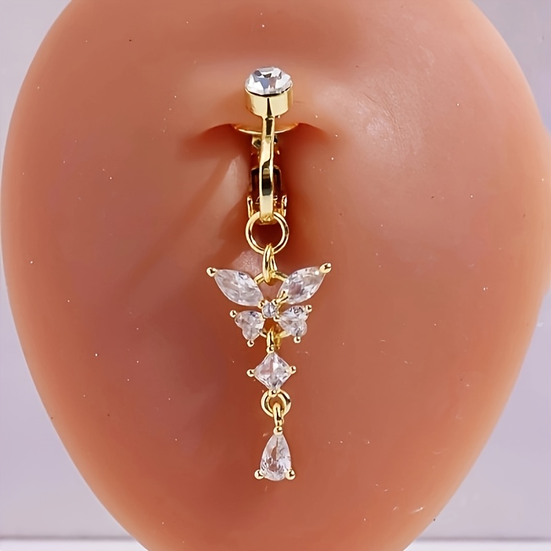 a   designed womens   navel piercing jewelry