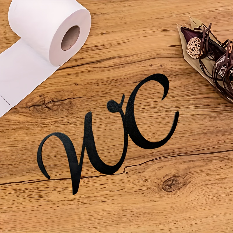 Home Toilet Doorplate, Wc Doorplate, Wc Sign, Toilet Sign, Toilet Bathroom Door Decoration, Suitable For Home Toilet Door Decoration.