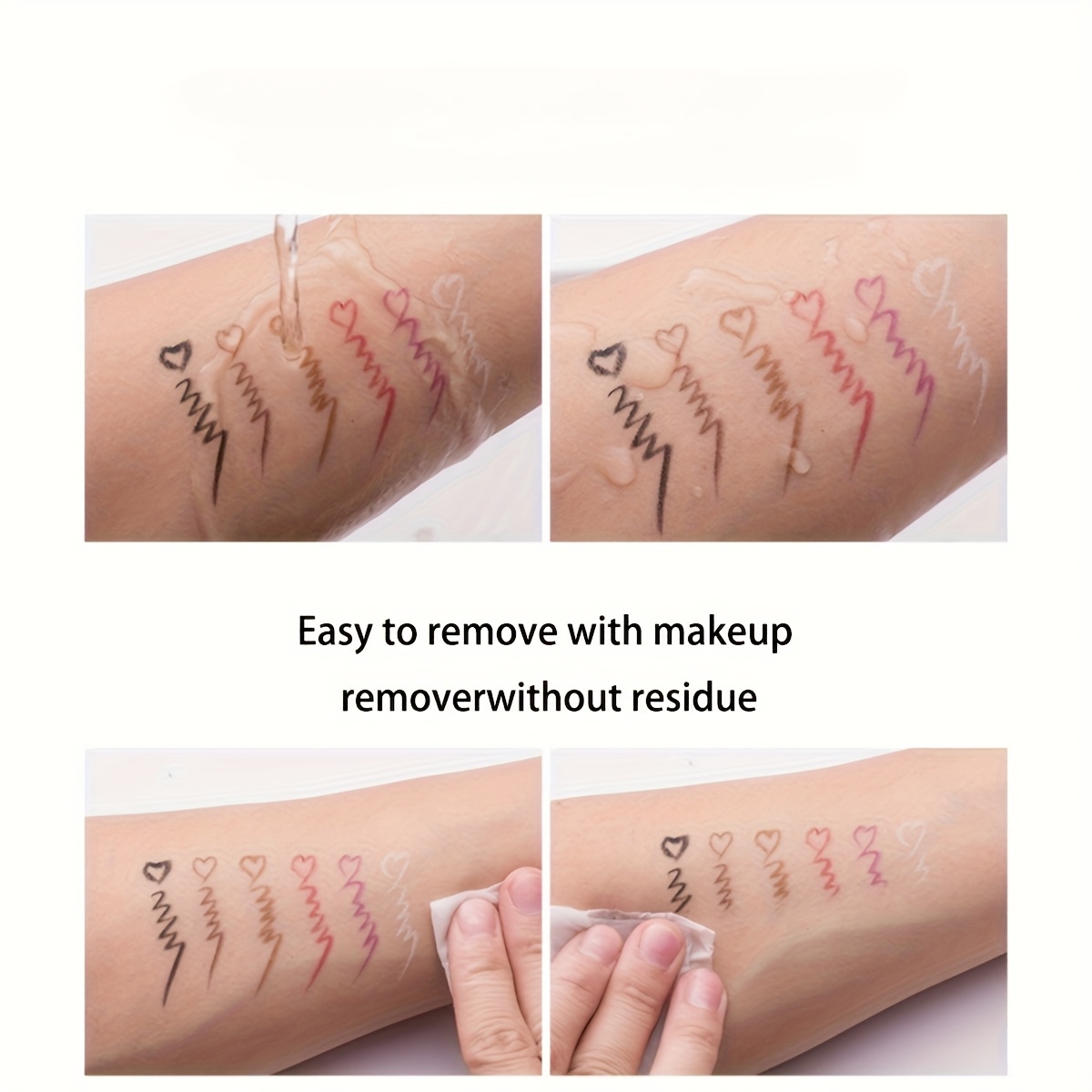 6 color automatic no sharpen eyeliner pencil waterproof and smudge proof long   application     eyeliner Product details 0
