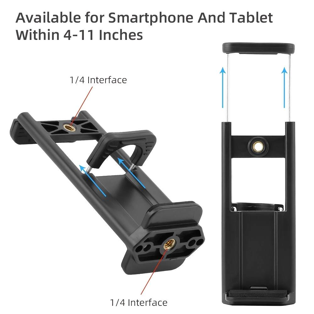 Universal 2-in-1 Tripod Clamp Mount Holder for Phones & Tablets