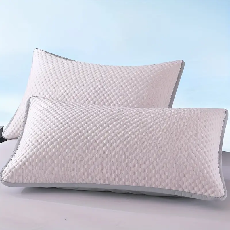 2pcs cooling pillowcases soft breathable 100 polyester bedding for light blue beige with elegant patterns machine washable Product details 8