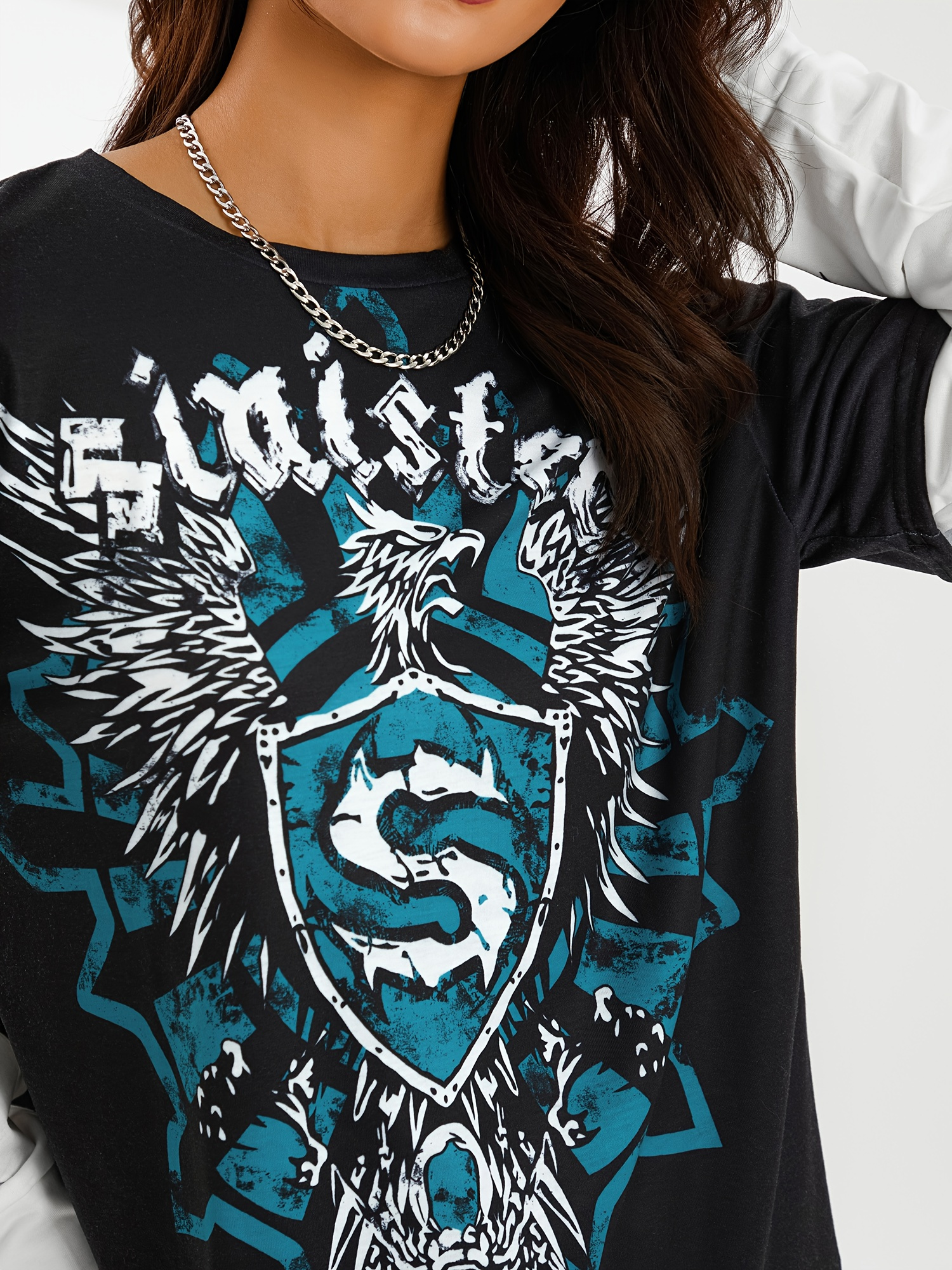 トップス archive grunge evisu donna t-shirt y2k Cyber Grunge Graphic T-shirt Y2K Star Skull Print Short