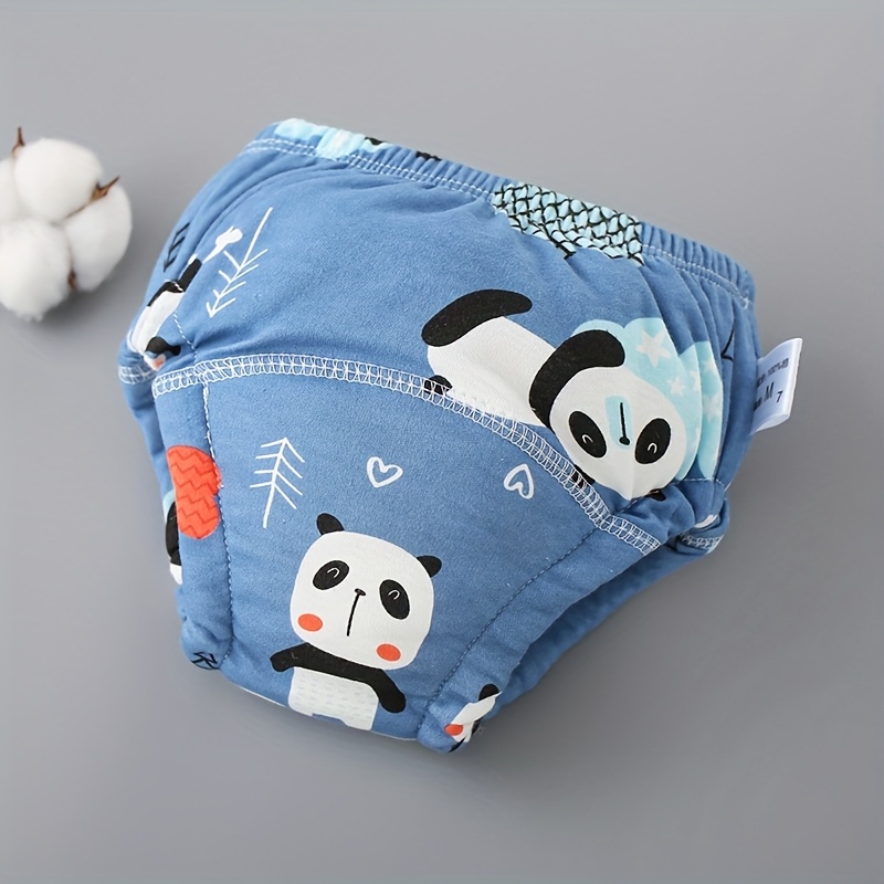 6pcs washable training pants cute animal patterns soft absorbent cloth diapers for   perfect gift for   details 5