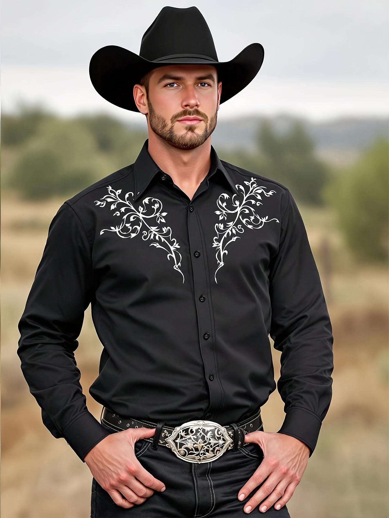 western clothes men sold on Temu United States