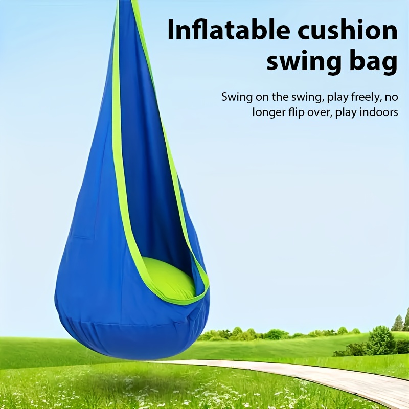 E-shop Aufblasbare Kissen Schaukel Tasche, Hängende Hängematte mit Aufblasbarem Kissen, mit Zylindrischen Ausdehnungsschrauben, und Anderen Zusätzen,