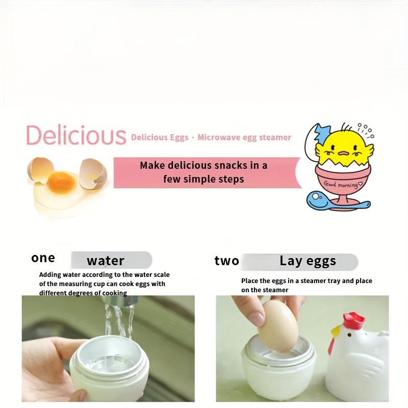 a   -     breakfast special egg cooker, microwave oven egg steamer, suitable for one person  ,  , experience   details 0