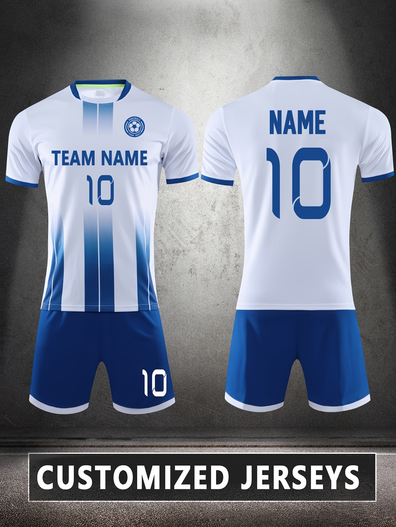 soccer jersey suit support personalized   team name and logo quick drying and breathable sports suit suitable for   and group competitions outdoor sports