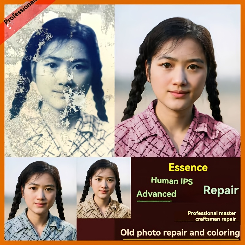 TEMU We Specialize In The Professional Restoration And Refurbishment Of Old Photographs—meticulously Restoring Images That Are , Damaged, Cracked, Or