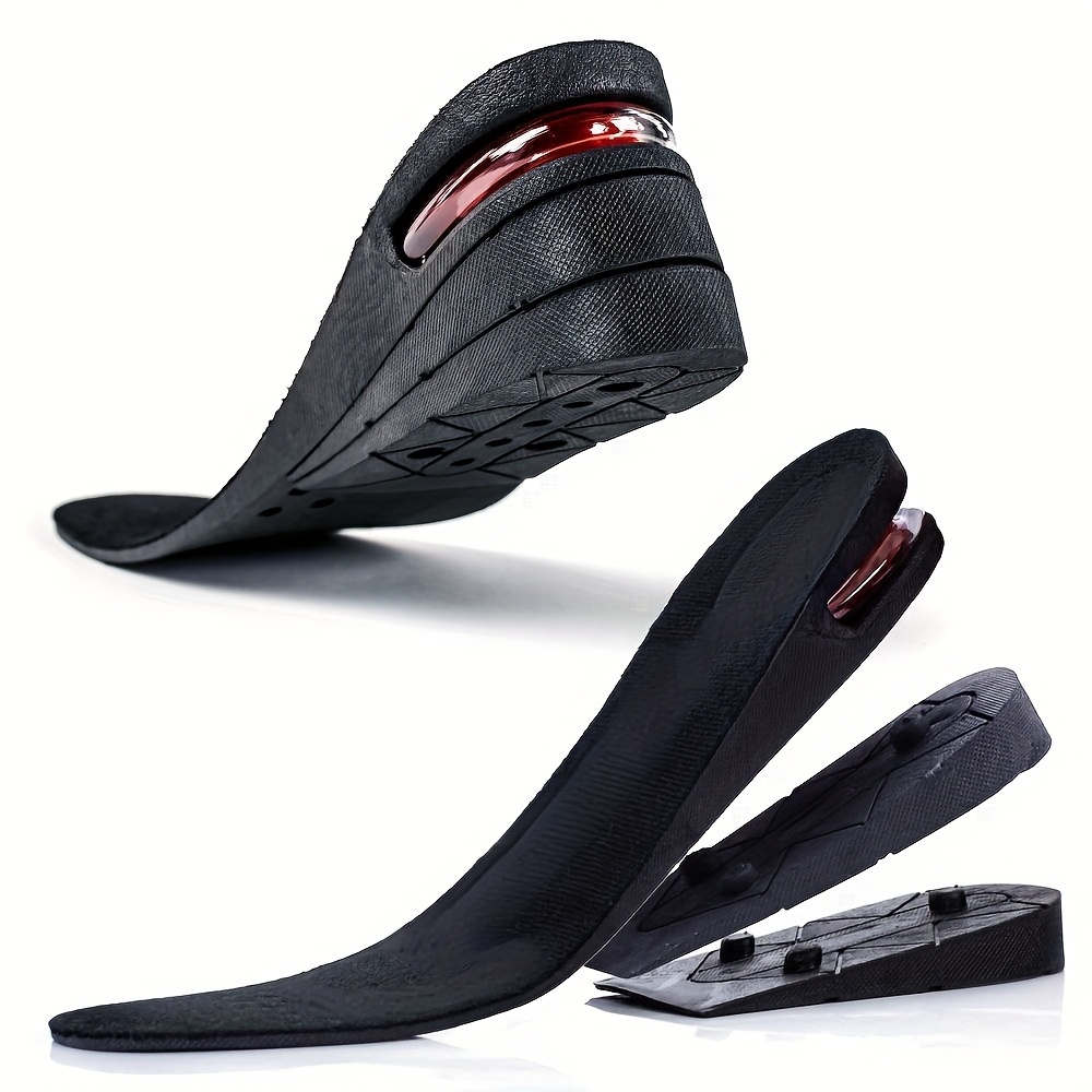 TEMU Discreet Height-boosting Insoles Suitable For Men And Women, Featuring -layer Air Cushion Design. Soft, Shock-absorbing Inserts Provide And Arch
