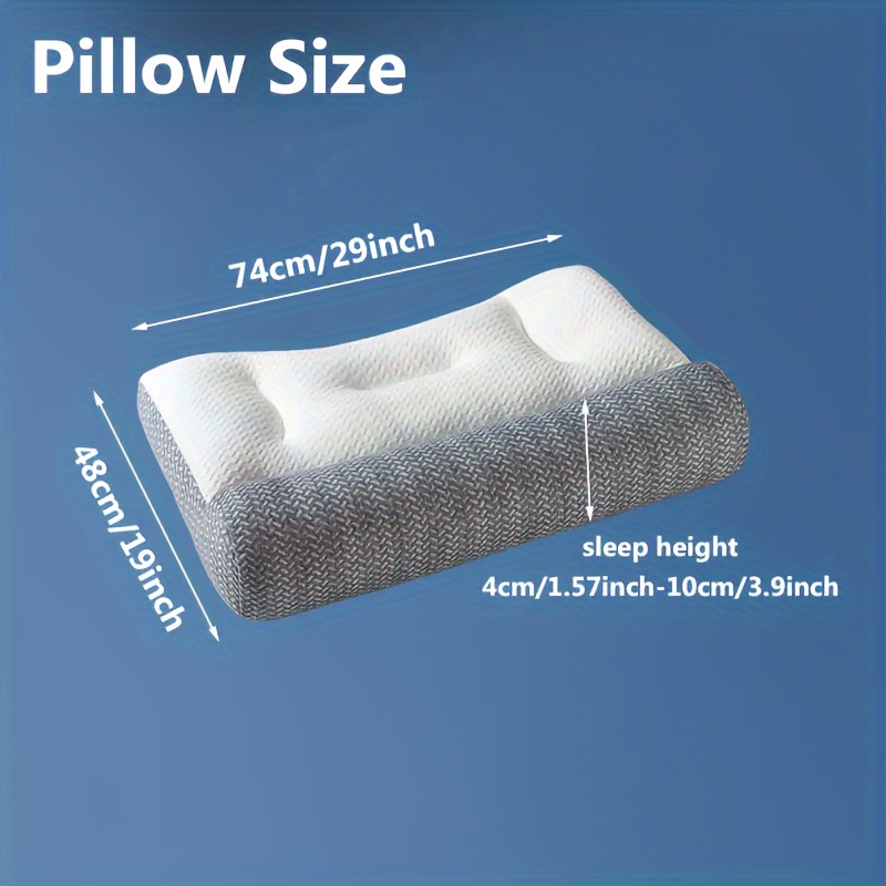 1pc super ergonomic orthopedic contour pillow expertly crafted with precision support for ultimate neck shoulder relax embrace your dreamiest nights of deep restful sleep ultimate relaxation for neck shoulder bliss