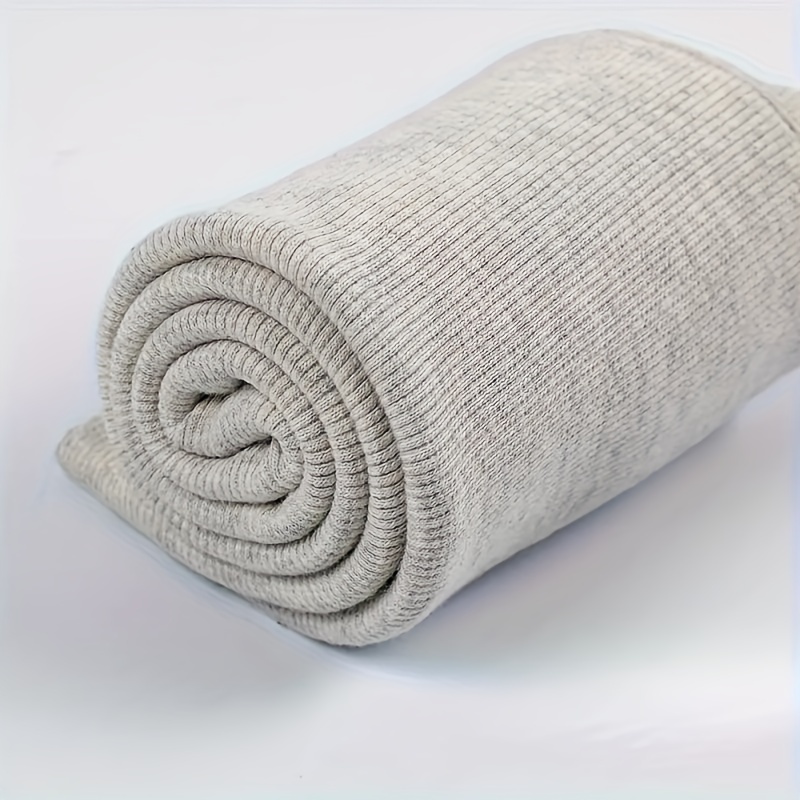 Image of 1pc 95% And 5% Spandex Rib Knit Fabric, For Cuffs, Waistbands, Necklines, Collar Decoration, Size: 600 X 200 X 2mm (1pc Fabric), Hand-cut Dimensions May